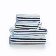 Deyongs Bliss Linear Stripe Towels Blue