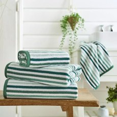 Deyongs Bliss Linear Stripe Towels Green