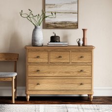 Gresham 3 Over 2 Drawer Chest