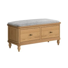 Gresham Storage Bench Light Grey