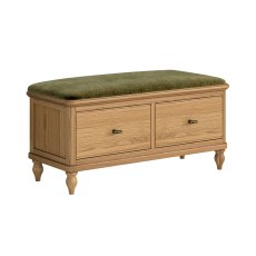 Gresham Storage Bench Green Gresham Storage Bench Green