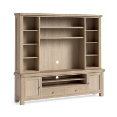 Casterton White Wash Media Unit & Media Unit Top