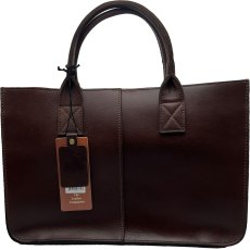 Ashwood Leather Shopper Bag Brown