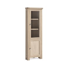 Casterton White Wash Corner Display Cabinet