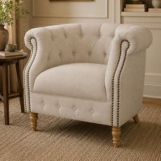 Jude Chair in Natural Blend Alpaca Jude Chair in Natural Blend Alpaca
