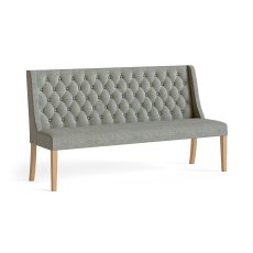 Casterton Button Back Sofa in Grey