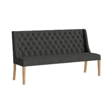 Casterton Button Back Sofa in Charcoal Casterton Button Back Sofa in Charcoal