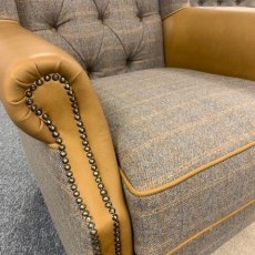 Vintage Sofa Company Westminster Wing Armchair in Fellwood Lodge Harrison Tweed