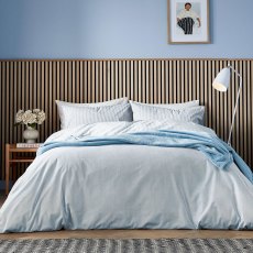 Helena Springfield Calico and Chalk Twill Stripe Duvet Set Blue