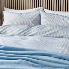 Helena Springfield Calico and Chalk Twill Stripe Duvet Set Blue