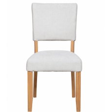 Salthouse Upholstered Dining Chair Pair in Grey