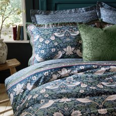 William Morris At Home Midnight Strawberry Thief Duvet Set
