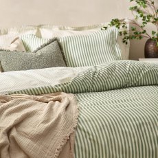Yard Hebden Stripe Duvet Cover Set Forest Yard Hebden Stripe Duvet Cover Set Forest