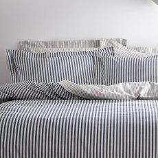 Yard Hebden Stripe Duvet Cover Set Navy Yard Hebden Stripe Duvet Cover Set Navy