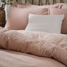 Yard Hebden Relaxed Seersucker Duvet Cover Set Cotta Yard Hebden Relaxed Seersucker Duvet Cover Set Cotta