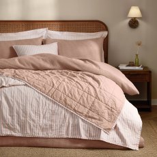 Yard Hebden Stripe Bedspread Blush/Cotta Yard Hebden Stripe Bedspread Blush/Cotta