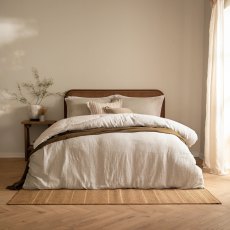 Yard Perrie Leaf Duvet Cover Set Natural Yard Perrie Leaf Duvet Cover Set Natural
