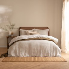 Yard Perrie Leaf Duvet Cover Set Natural Yard Perrie Leaf Duvet Cover Set Natural