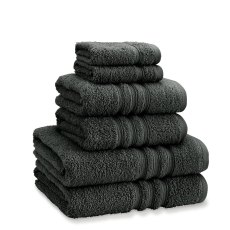 Catherine Lansfield Zero Twist Towels Charcoal