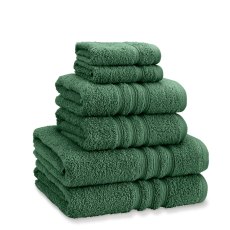 Catherine Lansfield Zero Twist Towels Dark Green