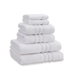 Catherine Lansfield Zero Twist Towels White