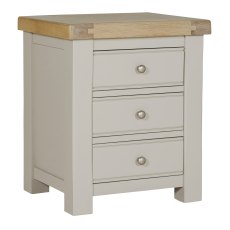 Doune 3 Drawer Bedside Table