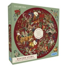 Gibsons Winter Story 500pc Circular Puzzle Gibsons Winter Story 500pc Circular Puzzle