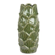 Kaemingk Green Glazed Vase