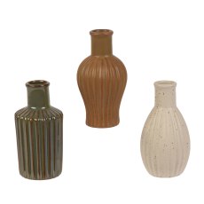 Kaemingk Short Natural Porcelain Vase Assorted Designs Kaemingk Short Natural Porcelain Vase Assorted Designs