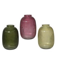 Kaemingk Coloured Glass Vase Assorted Colours