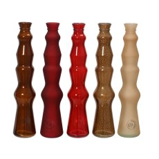 Kaemingk Tall Slim Recycled Glass Vase Assorted Colours Kaemingk Tall Slim Recycled Glass Vase Assorted Colours