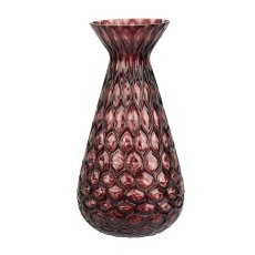 Kaemingk Dark Pink Glass Vase Kaemingk Dark Pink Glass Vase