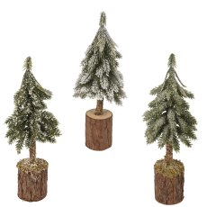 Kaemingk Mini Snowy Tree Assorted Designs Kaemingk Mini Snowy Tree Assorted Designs