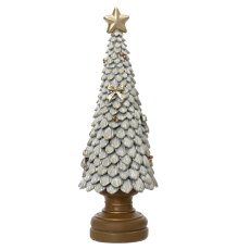 Kaemingk Polyresin Glitter Tree Silver Kaemingk Polyresin Glitter Tree Silver
