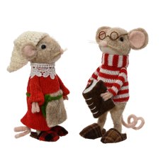 Kaemingk Mouse Decoration Assorted Designs Kaemingk Mouse Decoration Assorted Designs