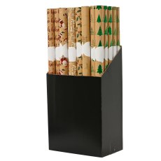 Kaemingk Hot Stamped 1.5M Gift Wrap Assorted Designs