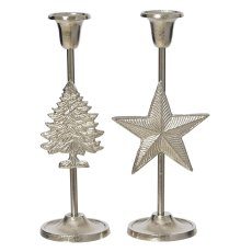 Kaemingk Aluminium Candle Stick Assorted Designs Kaemingk Aluminium Candle Stick Assorted Designs
