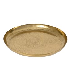 Kaemingk Iron Deco Plate Gold Kaemingk Iron Deco Plate Gold