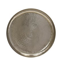 Kaemingk Iron Deco Plate Silver