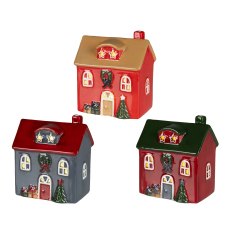 Kaemingk Coloured LED Lit House Assorted Colours Kaemingk Coloured LED Lit House Assorted Colours
