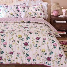 Cath Kidston Climbing Rose Stripe Duvet Set