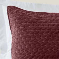 Bianca Attica Pillowsham Pair Burgundy