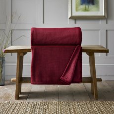 Deyongs Snuggle Touch Extra Large Throw Merlot