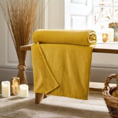 Deyongs Snuggle Touch Extra Large Throw Ochre