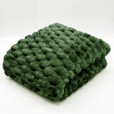 Deyongs Rosewick Soft Sculptured Throw Green Deyongs Rosewick Soft Sculptured Throw Green