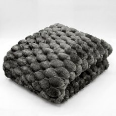 Deyongs Rosewick Soft Sculptured Throw Grey Deyongs Rosewick Soft Sculptured Throw Grey