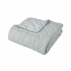 Catherine Lansfield Crinkle Seersucker Bedspread Green