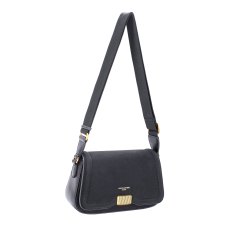 David Jones Full Flap Black Bag