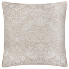 Morris & Co Strawberry Thief Feather Cushion Linen