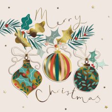 Paper House Christmas Baubles Pack of 10 Cards